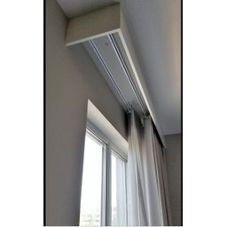 Cortina Blackout com Voil para Trilho Suiço 5,00 x 2,70 Gelo - 2