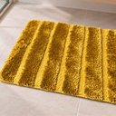 Ver imagem 2 de Tapete Piso de Banheiro Europeu 1 Peça Antiderrapante Macio Fácil de Lavar Amarelo