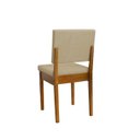 Ver imagem 5 de Kit 4 Cadeiras de Jantar Estofadas Madeira Maciça Miami Cerejeira Palha Marrom