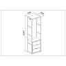 CLOSET TUBULAR COMPLETO - MODULAÇÃO DE 60CM - COM 5 CABIDEIROS E 03 Gavetas - 2