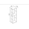 CLOSET TUBULAR COMPLETO - MODULAÇÃO DE 60CM - COM 5 CABIDEIROS E 03 Gavetas - 4