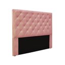 Ver imagem 1 de Cabeceira Cama Box Casal 140 Cm Tania Veludo Rosa S04 - D'Rossi