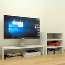 Ver imagem 3 de Kit Suporte de Mesa Monitor e Escaninho Organizador Branco