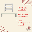 Ver imagem 5 de Kit Suporte de Mesa Monitor e Escaninho Organizador Branco