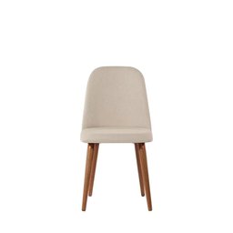 Conjunto de Jantar Mesa Retangular com Vidro Bennett 6 Cadeiras New Drop - Natural C/ Bege - 7