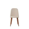 Conjunto de Jantar Mesa Retangular com Vidro Bennett 6 Cadeiras New Drop - Natural C/ Bege - 7