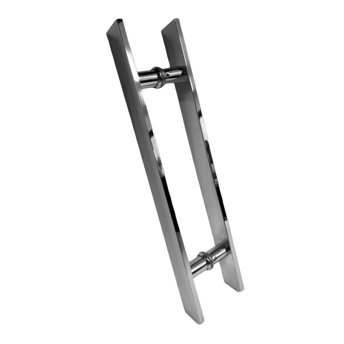 Puxador para Porta Pivotante Tubular H de 45cm Aço Inox