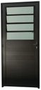 Ver imagem 1 de Porta de Aluminio Basculante Lambril Esquerda Linha Premium:2,10 X 0,90/preto