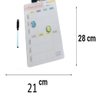 PLANNER QUADRO MAGNETICO COM IMA E CANETA ANOTAÇÕES DIARIA SEMANAL ORGANIZADOR DE TAREFAS - 2