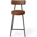 Ver imagem 5 de Kit 02 Banquetas Baixa para Cozinha Sala de Jantar Bancada Milão L02 Couríssimo Marrom - lyam decor