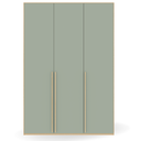 Ver imagem 4 de Guarda Roupa 3 Portas Verde Laqueado com Carvalho Malva | MDF 18mm