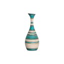 Ver imagem 1 de Vaso Decorativo de Mesa Vanguard Pequeno Azul e Palha Marrakesh
