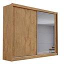 Ver imagem 4 de Guarda Roupa Casal com Espelho 2 Portas 4 Gavetas - Creta-Amêndoa/Off White - Móveis Europa