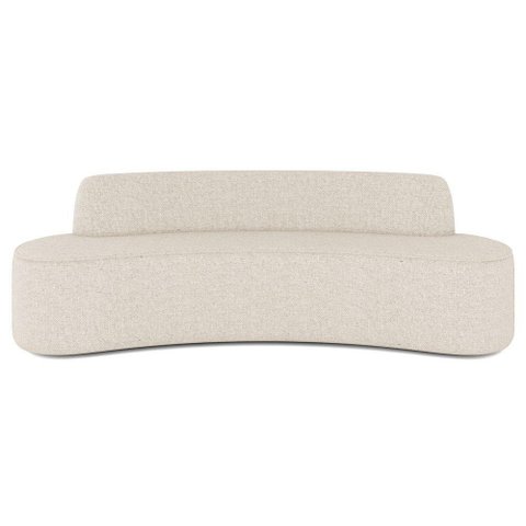Sofá 3 Lugares para Sala de Estar Living 210cm Koane D06 Linho Pérola - Mpozenato
