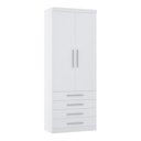 Ver imagem 1 de Guarda Roupa Roupeiro Modulado Alpes 2 Portas 4 Gavetas - Módulo Alpes - Luciane:branco
