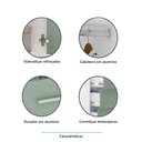 Ver imagem 3 de Guarda Roupa Roupeiro Modulado Alpes 2 Portas 4 Gavetas - Módulo Alpes - Luciane:branco