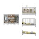 Ver imagem 5 de Berço 3 em 1 para Colchão 130x60cm com Cômoda 2 Portas 4 Gavetas Serena Multimóveis Mp4749