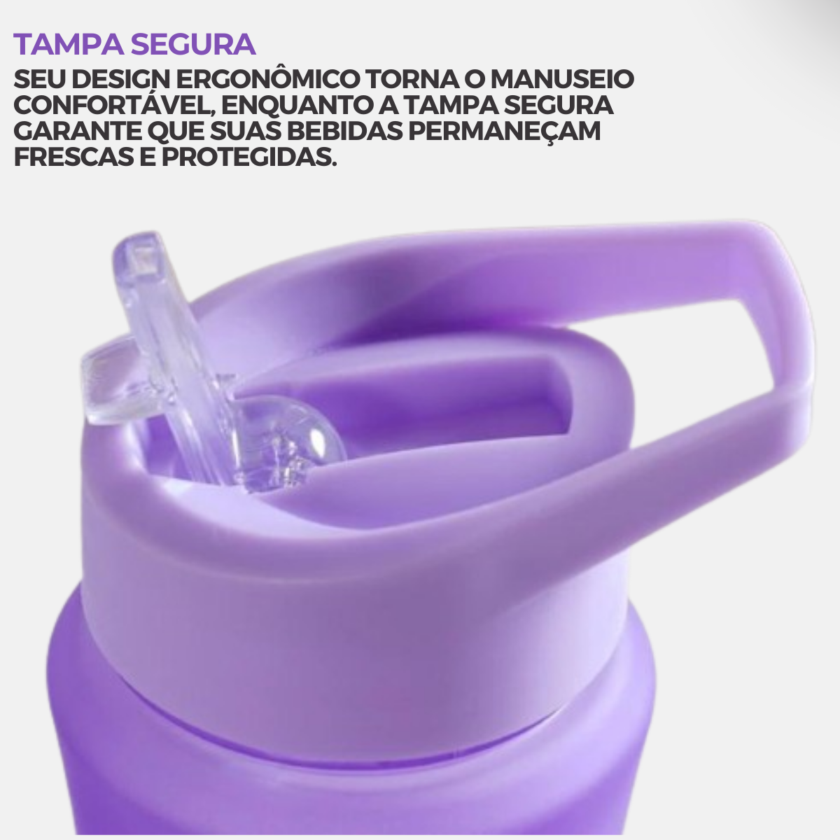 Garrafa Plástica Glow 700ml - Roxo - 3