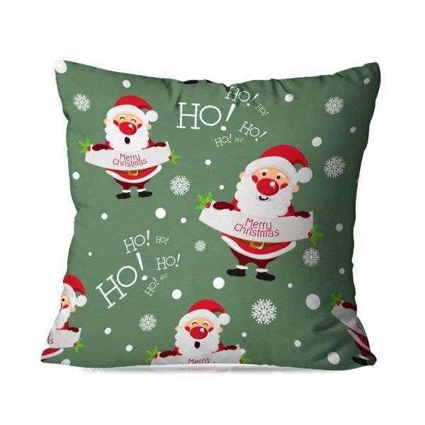 Kit 2 Capas para Almofadas de Natal Merry Christmas Green 45x45cm - 3