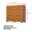 Ver imagem 3 de Cômoda Índia 08 Gavetas 100% Mdf Linhamobília Cinamomo