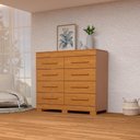 Ver imagem 1 de Cômoda Índia 08 Gavetas 100% Mdf Linhamobília Cinamomo