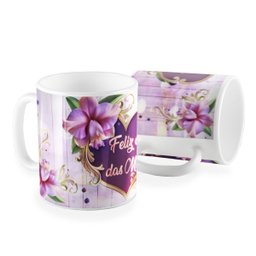 Caneca lilas madeira - 1