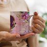 Caneca lilas madeira - 3