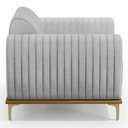 Ver imagem 7 de Kit 2 Poltronas Decorativas Base Gold Molino D06 Linho D-315 Cinza - Mpozenato