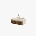 Ver imagem 1 de Gabinete Oxford Branco C/western 80x31x40 - Gabinetto
