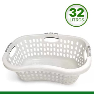 Cesto De Plástico Telado Angular Organizador Multiuso 32L