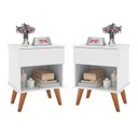 Ver imagem 1 de Kit 2 Mesas De Cabeceira Classic Duda Branco