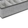 Organizador de Roupas Intimas Colmeia Cinza 6 Espaços 34x15cm - Casambiente - 4