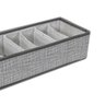 Organizador de Roupas Intimas Colmeia Cinza 6 Espaços 34x15cm - Casambiente - 3
