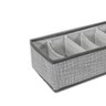 Organizador de Roupas Intimas Colmeia Cinza 6 Espaços 34x15cm - Casambiente - 2