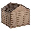 Ver imagem 3 de Casinha Casa Cachorro Cães Grande Plástico Proteção Uv 71x71x68cm - Marrom Starplast