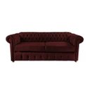 Ver imagem 1 de Sofá Chesterfield Capitone Luis Xv Vicenzo Bordo Couro Eco 2m / Decoracao, Sala Tv Estar, Recepçao