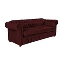 Ver imagem 3 de Sofá Chesterfield Capitone Luis Xv Vicenzo Bordo Couro Eco 2m / Decoracao, Sala Tv Estar, Recepçao