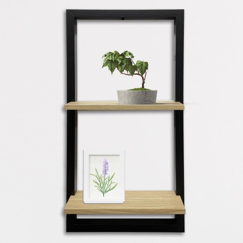 Prateleira Quadro Decorativa 30 X 60cm Frame 3060:preto
