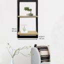 Ver imagem 2 de Prateleira Quadro Decorativa 30 X 60cm Frame 3060:preto