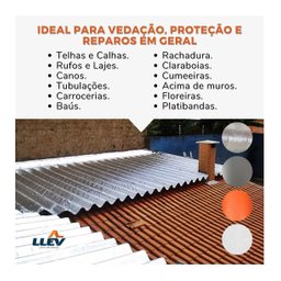 Manta Asfáltica Auto Adesiva Branca 90cmx10m Fita Acabamento - 3