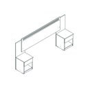 Ver imagem 3 de Cabeceira Casal/Queen Extensível 2 Mesas de Apoio Imperatriz Conquista Móveis