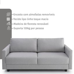 Sofá Zante 4 Lugares 195cm  - 4