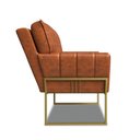 Ver imagem 6 de Poltrona Sala Industrial Dourado Kit 2 Anitta Sintético Pu Nozes D03 - D’Rossi