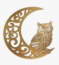 Ver imagem 1 de Lua com Coruja:marrom
