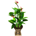 Ver imagem 1 de Planta Folhagem Estrelicia com 3 Flores P/vaso Decorativo Real