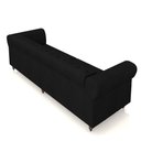 Ver imagem 7 de Sofá Living Sala de Estar Stanford Chesterfield 3 Lugares 240cm Pés de Madeira Couro Preto G58 - Gra