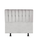 Ver imagem 1 de Cabeceira para Cama Box Solteiro 90 Cm Kiara:cinza Claro