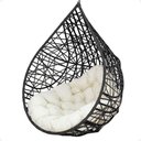 Ver imagem 1 de Balanço Suspenso Ninho Gota para Área de Churrasco - Preto A1