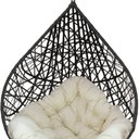 Ver imagem 2 de Balanço Suspenso Ninho Gota para Área de Churrasco - Preto A1