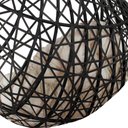 Ver imagem 6 de Balanço Suspenso Ninho Gota para Área de Churrasco - Preto A1